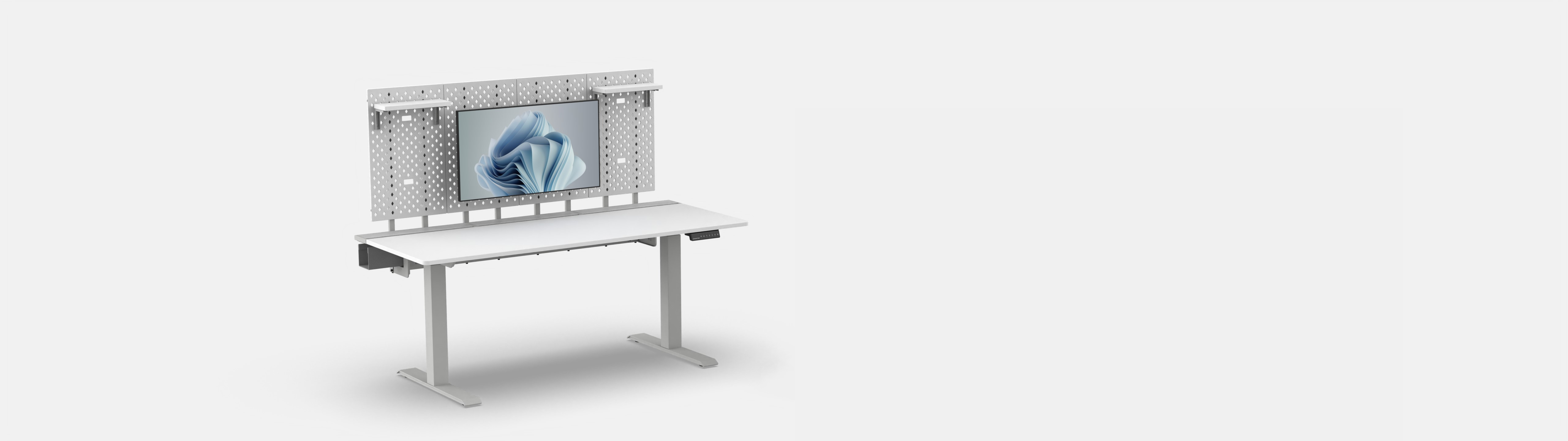 Dezctop standing desk banner